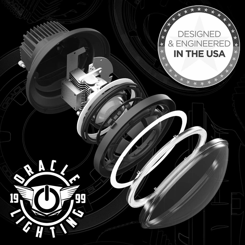 Oracle | ORACLE Lighting Oculus 7" Bi-LED Projector Headlights for Jeep Wrangler JK - Wrangler (JK) 2007-2018