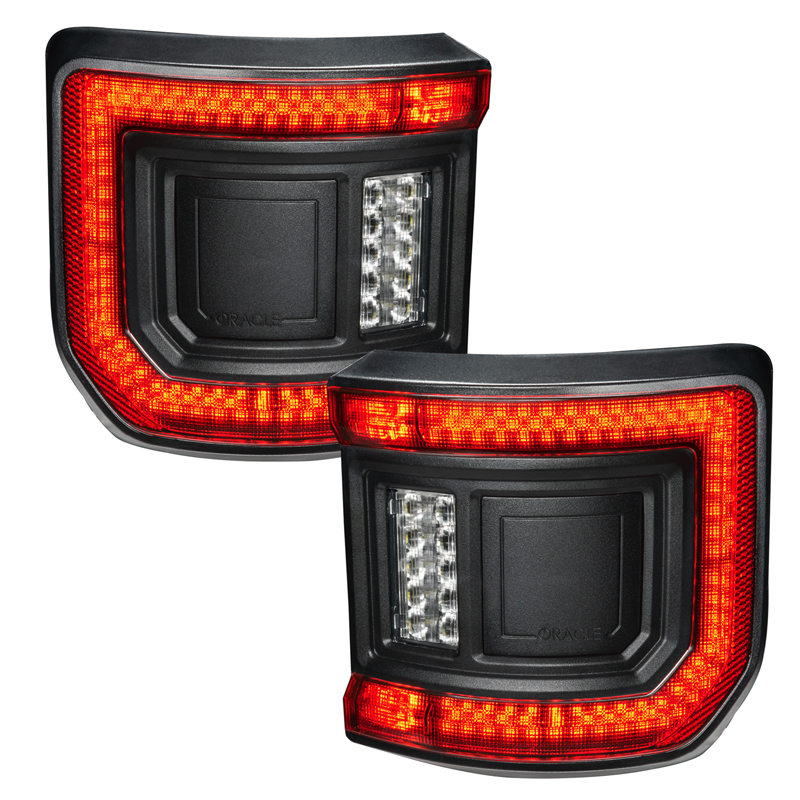 Oracle | ORACLE Lighting Black Series Flush Mount LED Tail Lights for Jeep Gladiator JT - Gladiator 2020-2023 Oracle Lighting...