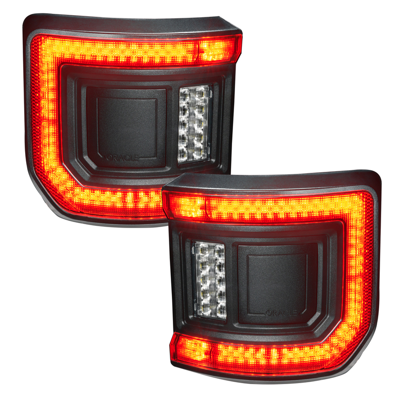 Oracle | ORACLE Lighting Black Series Flush Mount LED Tail Lights for Jeep Gladiator JT - Gladiator 2020-2023 Oracle Lighting...