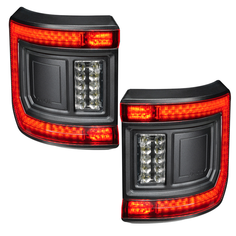 Oracle | ORACLE Lighting Black Series Flush Mount LED Tail Lights for Jeep Gladiator JT - Gladiator 2020-2023 Oracle Lighting...