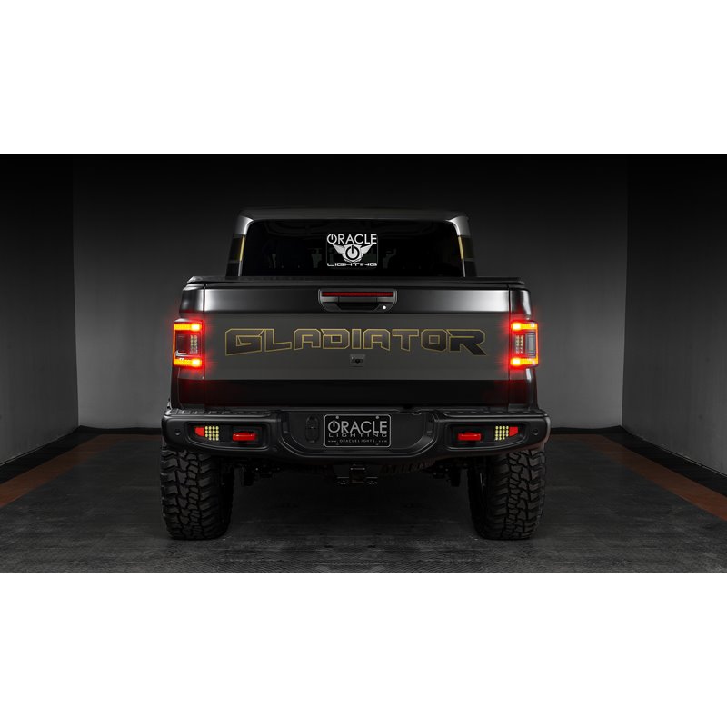 Oracle | ORACLE Lighting Black Series Flush Mount LED Tail Lights for Jeep Gladiator JT - Gladiator 2020-2023 Oracle Lighting...