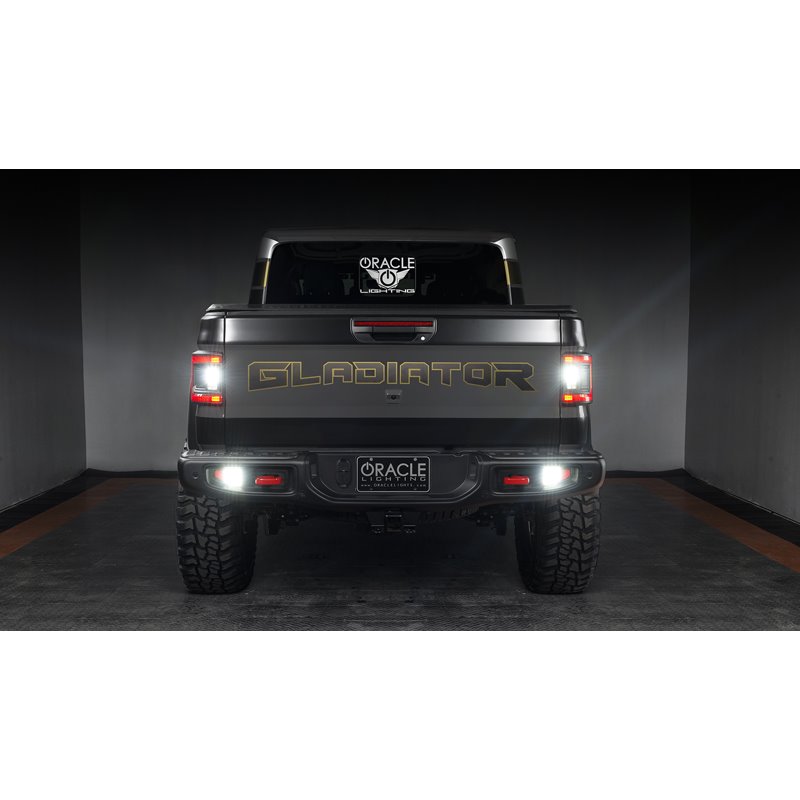 Oracle | ORACLE Lighting Black Series Flush Mount LED Tail Lights for Jeep Gladiator JT - Gladiator 2020-2023 Oracle Lighting...