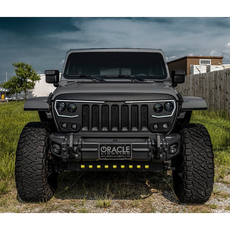 Oracle | Skid Plate w/ Integrated LED Emitters - Clear Lens - Gladiator / Wrangler (4xe) / Wrangler (JL) 2018-2022 Oracle Lig...
