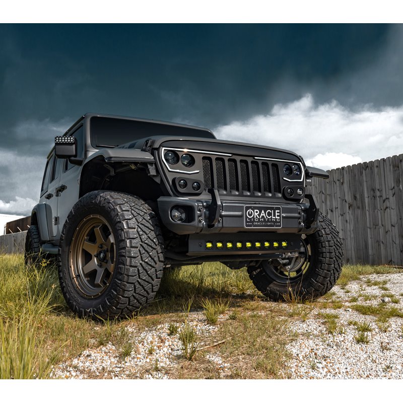 Oracle | Skid Plate w/ Integrated LED Emitters - Clear Lens - Gladiator / Wrangler (4xe) / Wrangler (JL) 2018-2022 Oracle Lig...