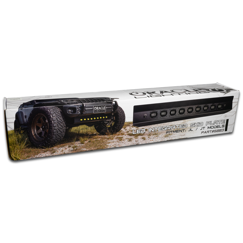 Oracle | Skid Plate w/ Integrated LED Emitters - Clear Lens - Gladiator / Wrangler (4xe) / Wrangler (JL) 2018-2022 Oracle Lig...