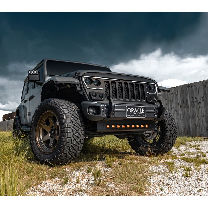 Oracle | Skid Plate w/ Integrated LEDs for Jeep Wrangler JL and Gladiator JT - Amber Lens Oracle Lighting Armor & Protection