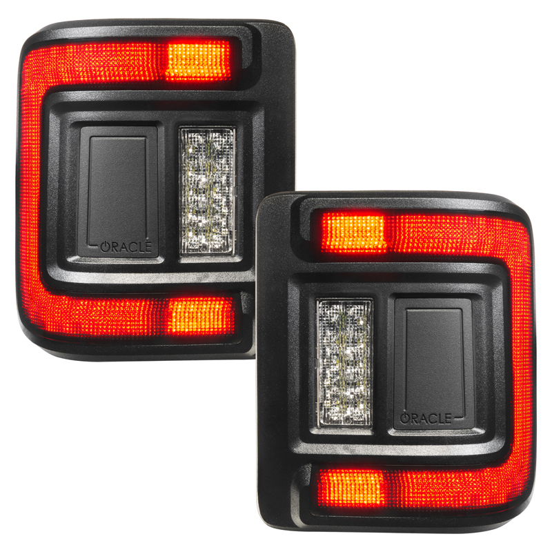 Oracle | ORACLE Lighting Black Series Flush Mount LED Tail Lights for Jeep Wrangler JL Oracle Lighting Tail Lights