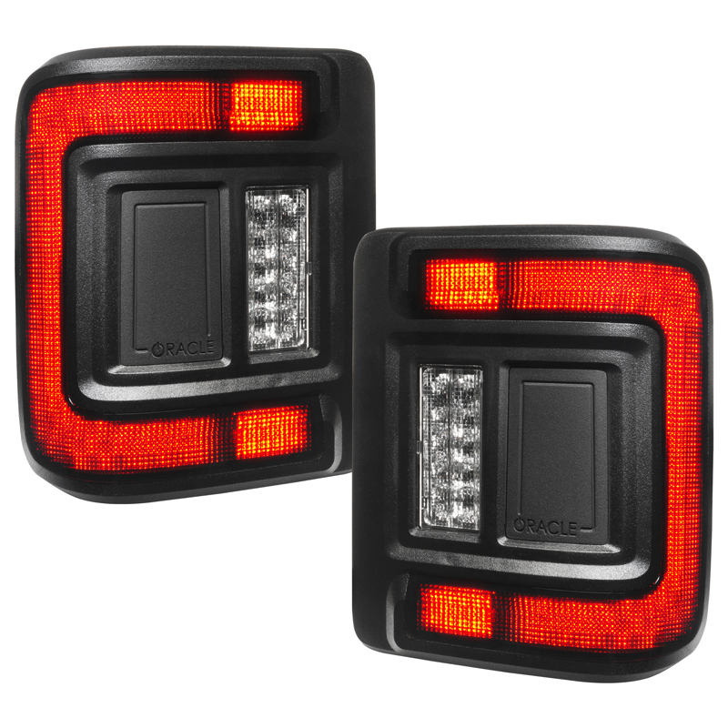 Oracle | ORACLE Lighting Black Series Flush Mount LED Tail Lights for Jeep Wrangler JL Oracle Lighting Tail Lights