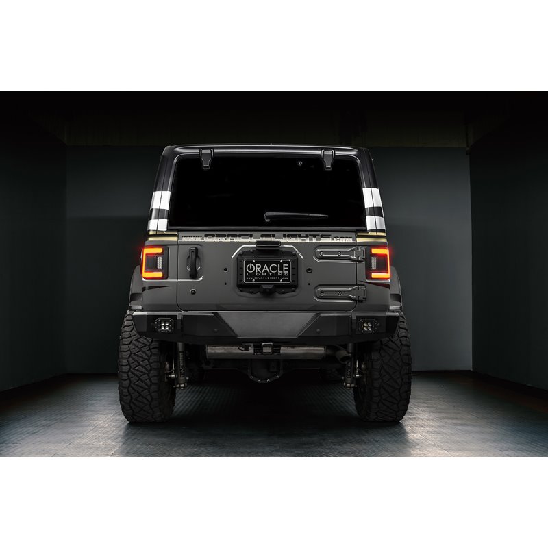 Oracle | ORACLE Lighting Black Series Flush Mount LED Tail Lights for Jeep Wrangler JL Oracle Lighting Tail Lights