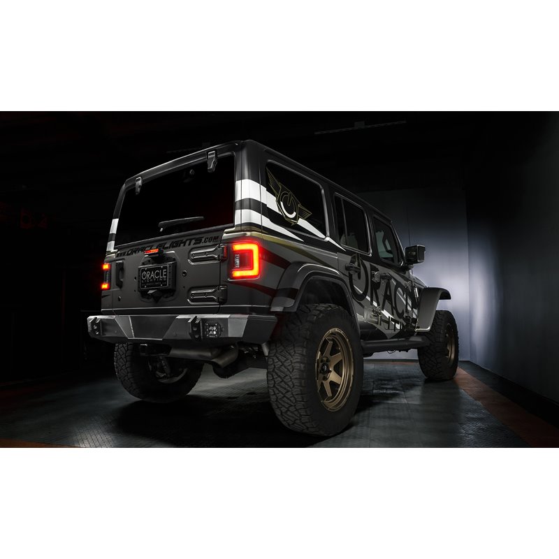 Oracle | ORACLE Lighting Black Series Flush Mount LED Tail Lights for Jeep Wrangler JL Oracle Lighting Tail Lights