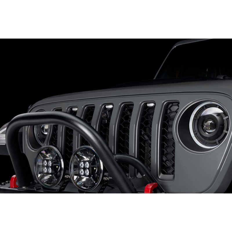 Oracle | Universal Pre-Runner Style LED Grill Light Kit (New Style) - Clear Lens - Gladiator / Wrangler (JL) 2018-2022