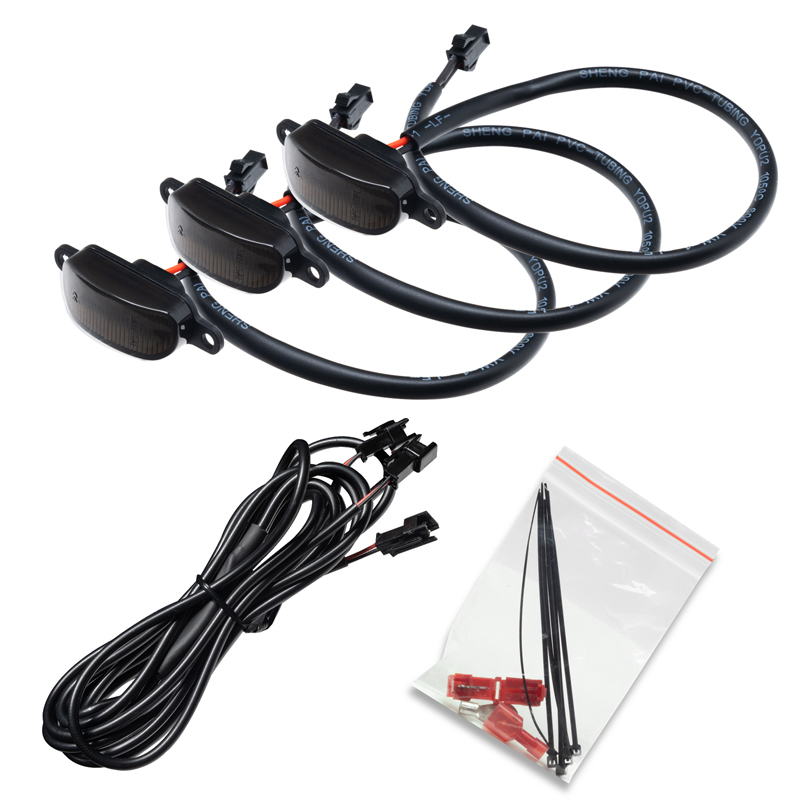 Oracle | Universal Pre-Runner Style LED Grill Light Kit (New Style) - Tinted Lens - Gladiator / Wrangler (JL) 2018-2022