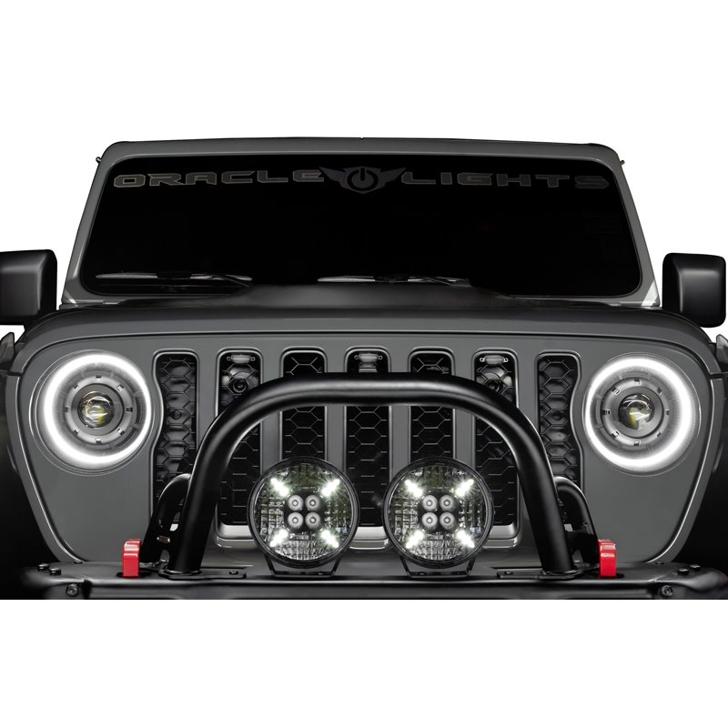 Oracle | Universal Pre-Runner Style LED Grill Light Kit (New Style) - Tinted Lens - Gladiator / Wrangler (JL) 2018-2022