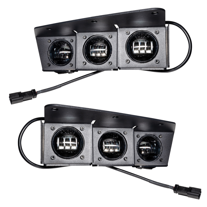 Oracle | ORACLE Lighting 2021-2022 Ford Bronco Triple LED Fog Light Kit for Steel Bumper - Bronco 2021-2022 Oracle Lighting F...