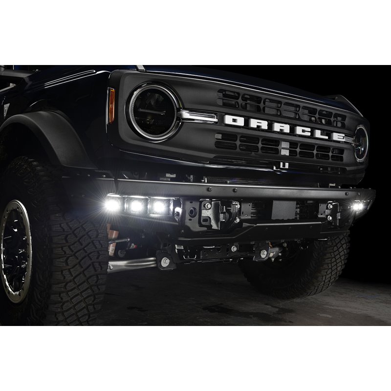 Oracle | ORACLE Lighting 2021-2022 Ford Bronco Triple LED Fog Light Kit for Steel Bumper - Bronco 2021-2022 Oracle Lighting F...
