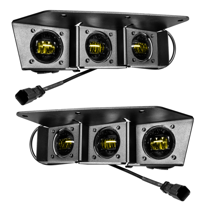 Oracle | ORACLE Lighting 2021-2022 Ford Bronco Triple LED Fog Light Kit for Steel Bumper - Bronco 2021-2022