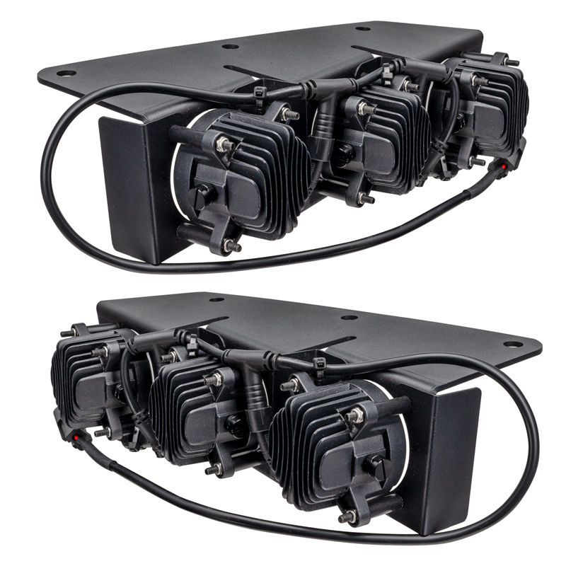 Oracle | ORACLE Lighting 2021-2022 Ford Bronco Triple LED Fog Light Kit for Steel Bumper - Bronco 2021-2022