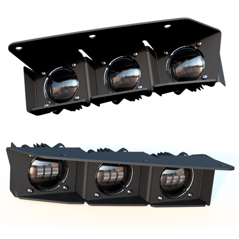 Oracle | ORACLE Lighting 2021-2022 Ford Bronco Triple LED Fog Light Kit for Steel Bumper - Bronco 2021-2022 Oracle Lighting F...