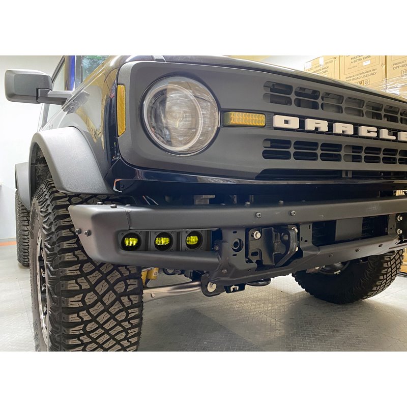 Oracle | ORACLE Lighting 2021-2022 Ford Bronco Triple LED Fog Light Kit for Steel Bumper - Bronco 2021-2022