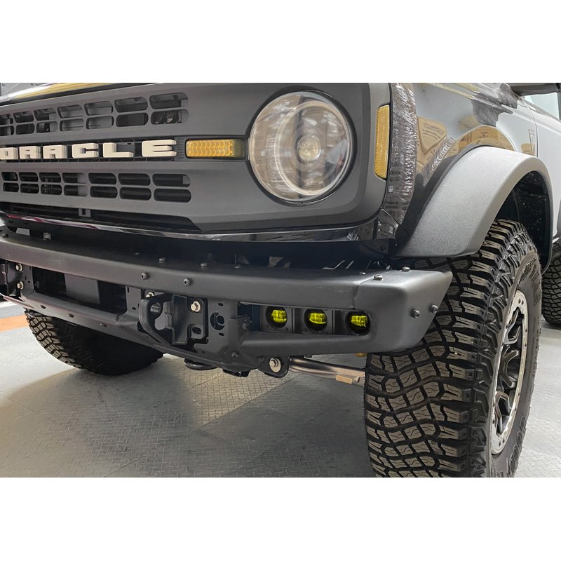 Oracle | ORACLE Lighting 2021-2022 Ford Bronco Triple LED Fog Light Kit for Steel Bumper - Bronco 2021-2022 Oracle Lighting F...