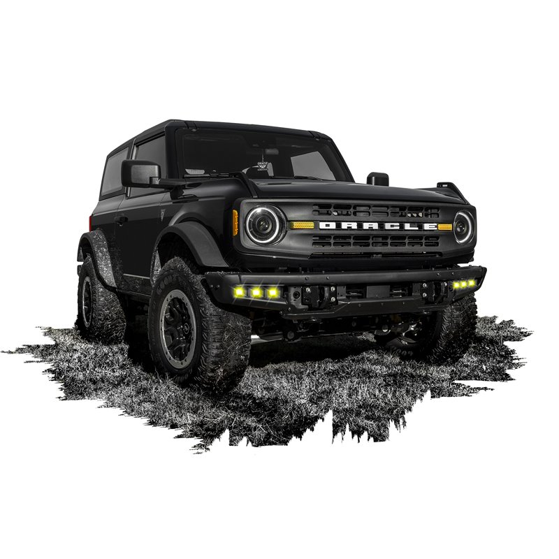 Oracle | ORACLE Lighting 2021-2022 Ford Bronco Triple LED Fog Light Kit for Steel Bumper - Bronco 2021-2022
