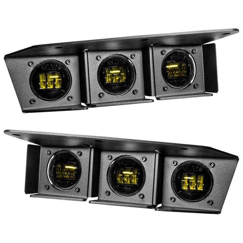 Oracle | ORACLE Lighting 2021-2022 Ford Bronco Triple LED Fog Light Kit for Steel Bumper - Bronco 2021-2022