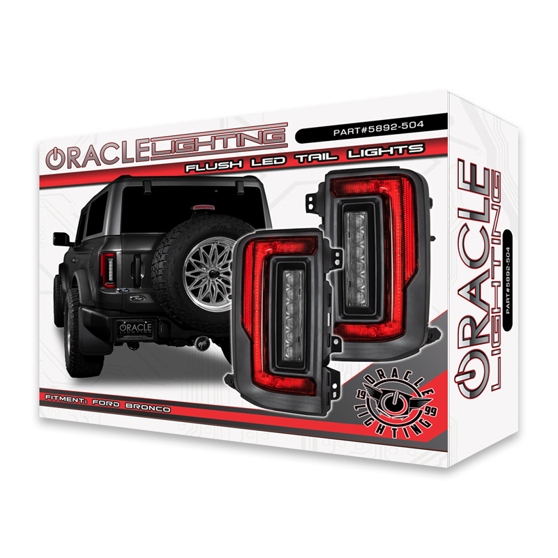 Oracle | ORACLE Lighting Flush Style LED Tail Lights for 2021-2022 Ford Bronco - Bronco 2021-2022