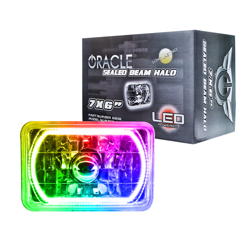 Oracle | Pre-Installed Lights 7x6 in. Sealed Beam, ColorSHIFT