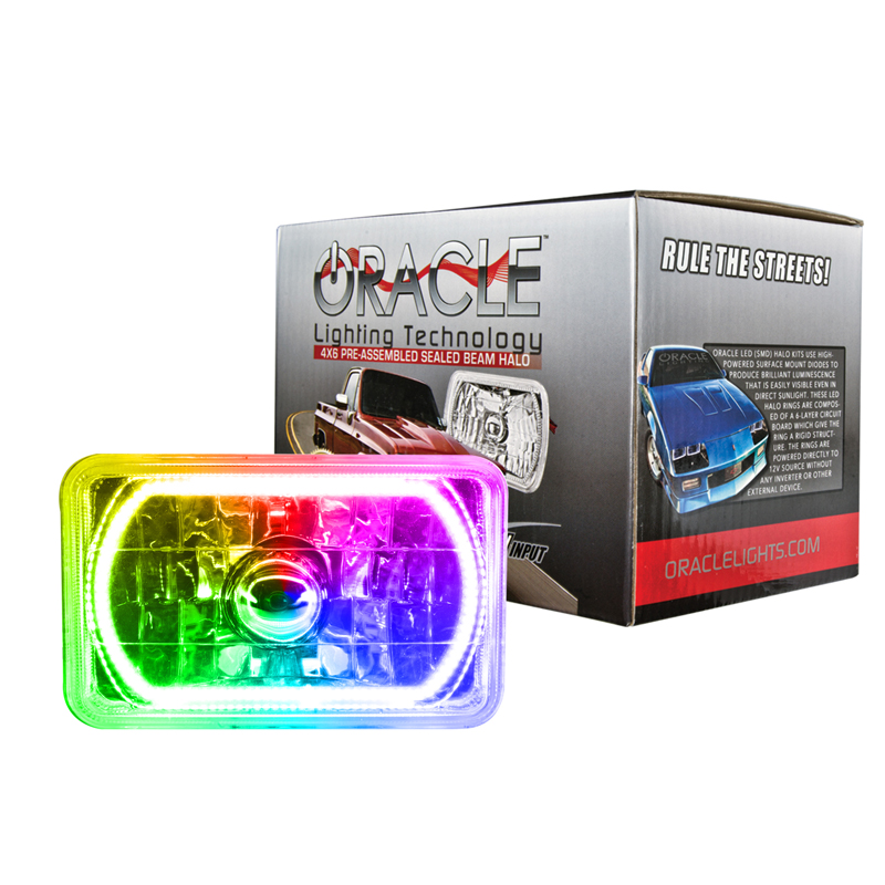 Oracle | Pre-Installed Lights 4x6 in. Sealed Beam, ColorSHIFT