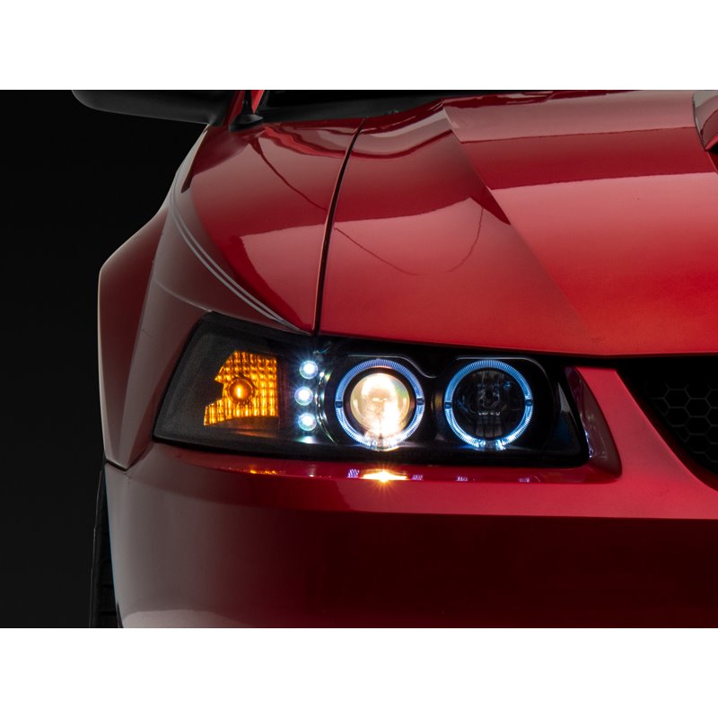 Raxiom | Dual LED Halo Projector Headlights - Mustang 1999-2004 Raxiom Headlights