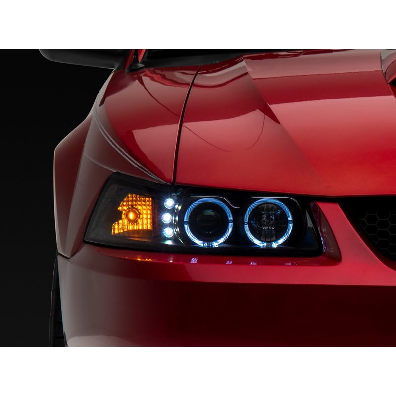Raxiom | Dual LED Halo Projector Headlights - Mustang 1999-2004 Raxiom Headlights