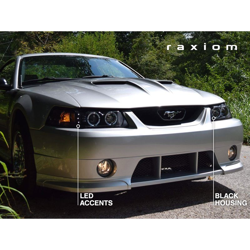 Raxiom | Dual LED Halo Projector Headlights - Mustang 1999-2004 Raxiom Headlights