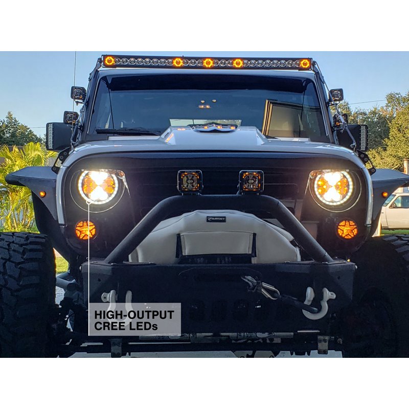 Raxiom | Axial Series Spider LED Headlights - Wrangler 1997-2018 Raxiom Headlights