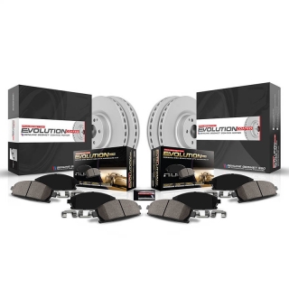 PowerStop | Z17 Evolution Disc Brake Pad & Rotor Kit - Front & Rear - Silverado / Sierra 2500 HD / 3500 HD 2012-2019 PowerSto...