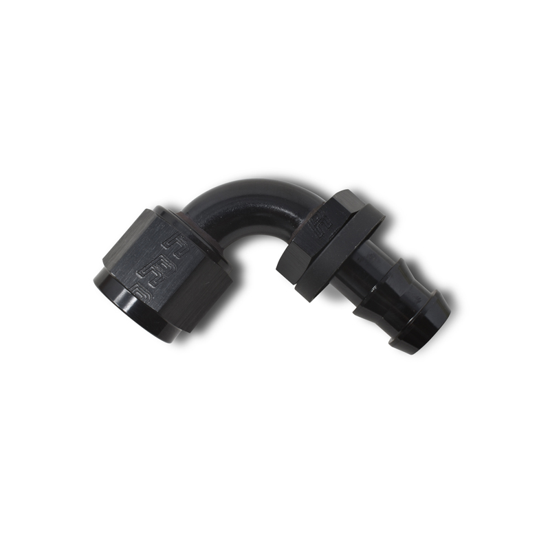 Russell | 6AN Twist-Lok 90 Degree Hose Ends With Black Finish