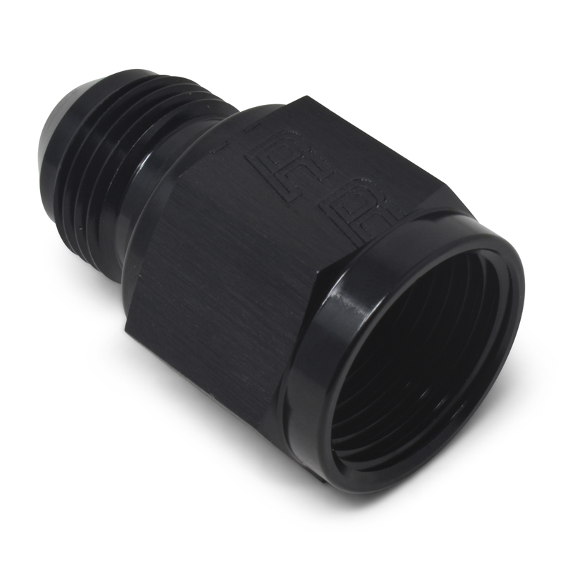 Russell | 8AN Female To 6AN Male B-Nut Flare Reducer Adapter Fitting With Black Finish