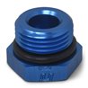 Russell | 6AN Straight Thread Plug Adapter Fitting And O-Ring With Blue Finish