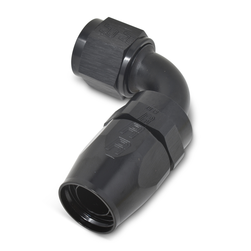 Russell | 10AN ProClassic Swivel 90 Degree 5/8" Radius Hose End With Black Finish