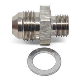 Russell | 8AN Flare To 18mm X 1.5 Metric Adapter Fitting With Endura Finish