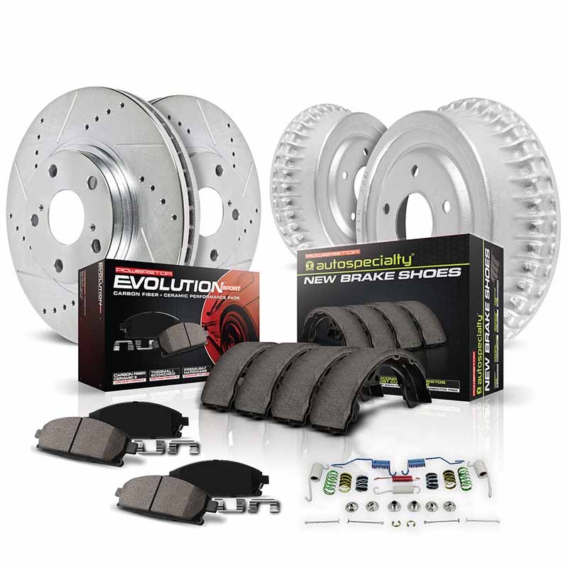 PowerStop | Z23 Evolution Sport Performance Complete Vehicle Disc/Drum Brake Kit - Front & Rear - Civic 1.8L 2006-2011 PowerS...