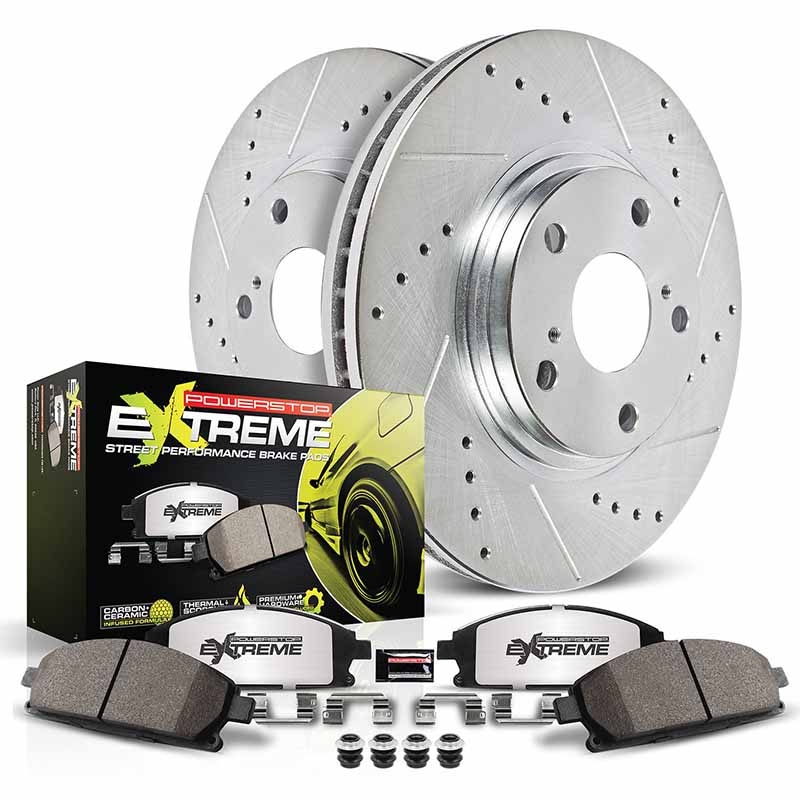 PowerStop | Z26 Street Warrior Disc Brake Pad & Rotor Kit - Mazda MX-5 Miata 1.8L / 1.8T 2001-2005 PowerStop Ensemble de freins