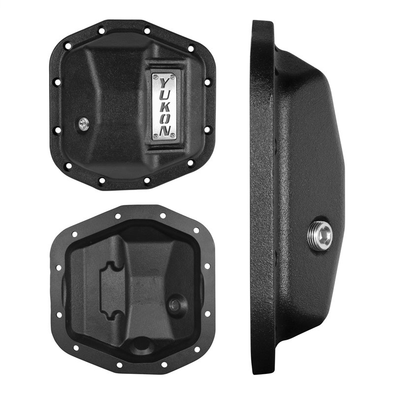Yukon Gear & Axle | Yukon Hardcore Front Nodular Iron Cover for Jeep Wrangler JL Dana 44 Front Yukon Gear & Axle Differentials