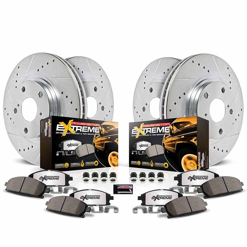 PowerStop | Z36 Severe-Duty Disc Brake Pad & Rotor Kit - Front & Rear - Durango / Grand Cherokee 2013-2020 PowerStop Brake Kits