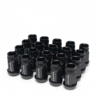 Skunk2 | Lug Nut Set - 16-pc Black (M12 x 1.50) - Honda / Acura Skunk2 Racing Lug Nuts & Locks