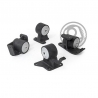 Innovative Mounts | Replacement Engine Mount Kit (75A; Black) - MR2 Spyder 1990-1999 Innovative Mounts Mount