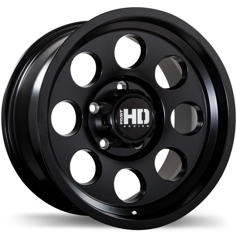 Fast HD | Detour ET0 - Satin Black Fast HD Custom Wheels