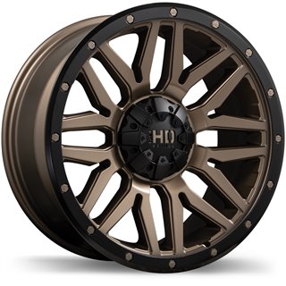Fast HD | Menace ET15 - Satin Bronze with Black Trim Fast HD Custom Wheels