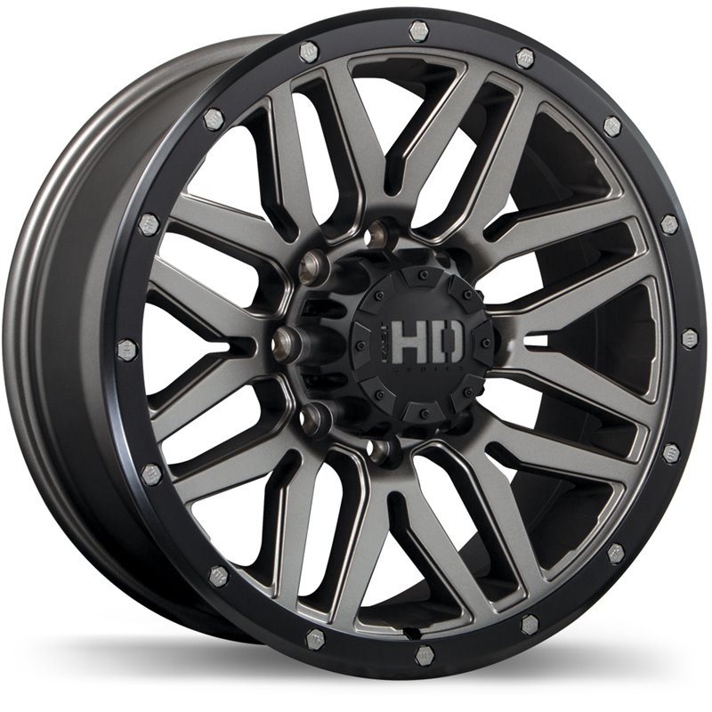 Fast HD | Menace ET15 - Satin Gunmetal with Black Trim Fast HD Custom Wheels