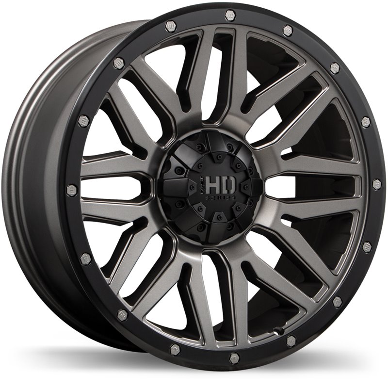 Fast HD | Menace ET0 - Satin Gunmetal with Black Trim Fast HD Custom Wheels