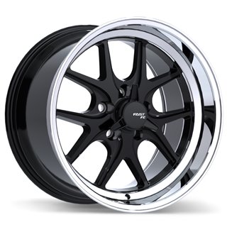 Fast Wheels | FC04V ET-5 - Gloss Black with Machined Lip Fast Wheels Custom Wheels